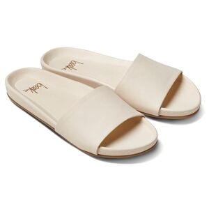beek Women's Gallito Sandals Slides Leather Size 5 in Cream
